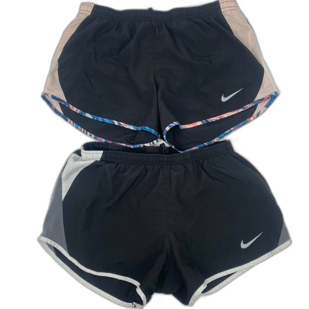 Bundle of Two Nike Shorts Woman's Size Medium Black Running Shorts Athletic